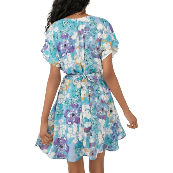 FREE PEOPLE Freddy Tie Mini Dress In Night Combo In Multi - Picture 7 of 8